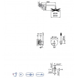 Душевая система Bruma Leaf 167 722 1PW Pure White