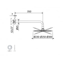 Душевая система Bruma Adagio на 2 потока, 1455264CR+1455264CR+1931301CR