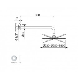 Душевая система Bruma Adagio на 2 потока, 1455265CR+1455914CR+1455914CR