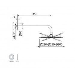 Душевая система Bruma Leaf на 2 потока, 1455265MM+1455914MM+1671201MM+1671201MM