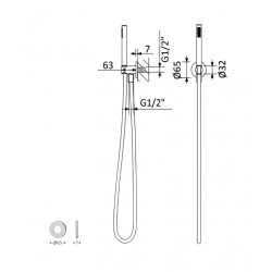 Душевая система Bruma Leaf на 2 потока, 1455265MM+1455914MM+1671201MM+1671201MM