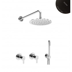 Душевая система Bruma Leaf на 2 потока, 1455264NS+1455914NS+1671201NS+1671201NS