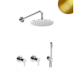 Душевая система Bruma Leaf на 2 потока, 1455265SR+1455914SR+1671201SR+1671201SR