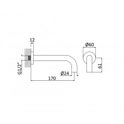 Душевая система Bruma Leaf, 1456403CR+1455914CR+1671301CR