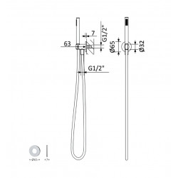 Душевая система Bruma Leaf, 1671201MG+1671201MG+1671201MG+1455265MG+1455914MG+1456403MG