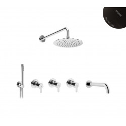 Душевая система Bruma Leaf, 1671201NS+1671201NS+1671201NS+1455265NS+1455914NS+1456403NS
