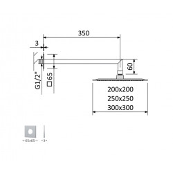 Душевая система Bruma HydroTherm, 1381401CR+1455261CR+1455925CR+1456402CR