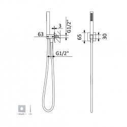 Душевая система Bruma HydroTherm, 1381401CR+1455261CR+1455925CR+1456402CR