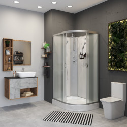 Душевая кабина с гидромассажем Niagara Classic NG-3312-14LBKT 120х80 РАСПРОДАЖА