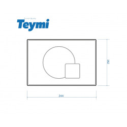 Комплект инсталляции Teymi Aina 52 T70011 с унитазом Grossman GR-4455SQ, кнопка Ellie T70022CH