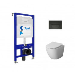 Комплект инсталляции Teymi Aina 52 T70011 с унитазом Niagara Vista NG-9301, кнопка Helmi T70203BM