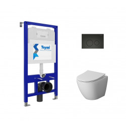 Комплект инсталляции Teymi Aina 52 T70011 с унитазом Niagara Vista NG-9301, кнопка Lina T70103BM