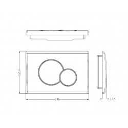 Комплект инсталляции WeltWasser Marberg 507 RD с кнопкой хром и унитазом Teymi Helmi S T40302