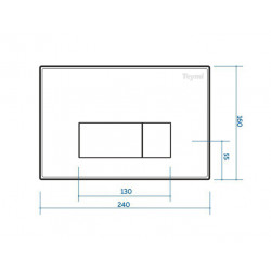 Комплект инсталляции Teymi Aina 52 T70011 с унитазом Teymi Helmi S T40302, кнопка Helmi T70018WM
