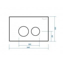 Комплект инсталляции Teymi Aina 52 T70011 с унитазом Teymi Lina S T40102, кнопка Lina T70102CH