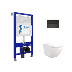 Комплект инсталляции Teymi Aina 52 T70011 с унитазом Teymi Lina S T40102, кнопка Helmi T70203BM