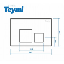 Комплект инсталляции Teymi Aina 52 T70011 с унитазом Teymi Lina S T40102, кнопка Kati T70701CH