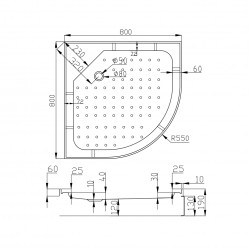 Душевая кабина AvaCan C2080 AVA N 80x80 стандартная
