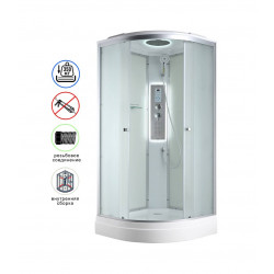 Душевая кабина AvaCan C2090LED AVA N 90x90 с гидромассажем и LED-подсветкой