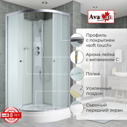 Душевая кабина AvaCan C2090N AVA N 90x90 без крыши