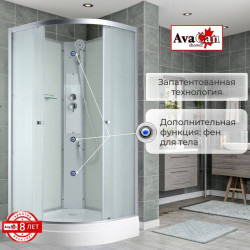 Душевая кабина AvaCan C2090N AVA N 90x90 без крыши