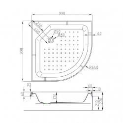 Душевая кабина AvaCan C3010 AVA N 100x100 стандартная