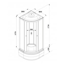 Душевая кабина Parly BETT B821 80х80