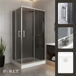 Душевой уголок Parly QZ81S N 100х80, с поддоном