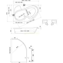 Акриловая ванна Ravak Rosa 105x140