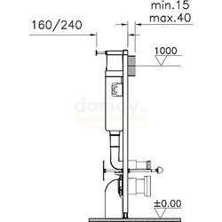 Инсталляция для унитаза Vitra Arkitekt [9005B003-7210]