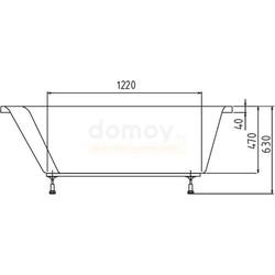 Акриловая ванна Alpen Evia 170x100 L