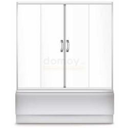 Душевая шторка Avanta DE 150x160 прозрачное стекло с полосами