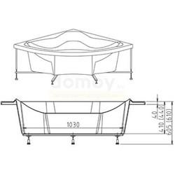 Акриловая ванна Alpen Simona 150x150