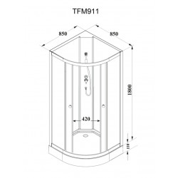Душевая кабина Parly TMF911 85x85