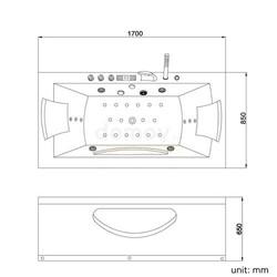 Гидромассажная ванна Grossman GR-17085 170х85