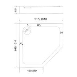 Душевой поддон Good Door Диаманд 100x100