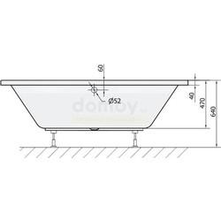Акриловая ванна Alpen Viva B 185x80