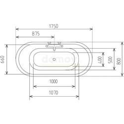 Акриловая ванна Alpen Viva O 175x80