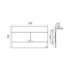 Инсталляция для унитаза OLI 80 600151 (механика, Fast Fit) + клавиша Slim хром