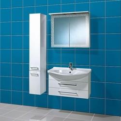 Тумба для умывальника Акваль Паола 80 с двумя шуфлядами