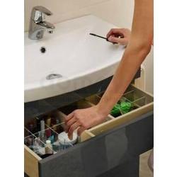 Тумба для умывальника Cersanit Smart Carina 70, серый/акация