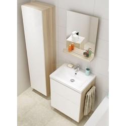 Тумба для умывальника Cersanit Smart Carina 50, белый/акация