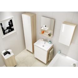 Шкаф подвесной в ванную Cersanit Smart 35 белый/акация