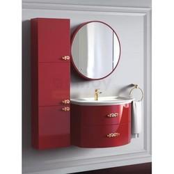 Зеркало-шкаф Belux Версаль 82x82 с подсветкой, бордовый 14