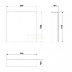 Зеркало-шкаф Cersanit Colour 60x60