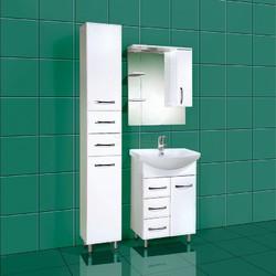 Зеркало-шкаф Акваль Виола 80x71.4, левое