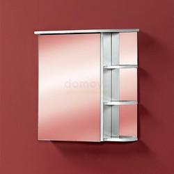 Зеркало-шкаф с полками Акваль Милана 65x70, с подсветкой, правый