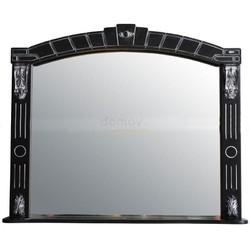 Зеркало с полкой Атолл Александрия 106x88 с подсветкой, черный