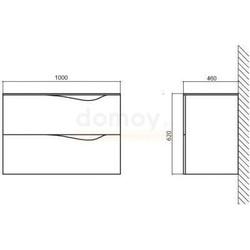 Тумба для умывальника Belbagno Clima 100, фиолетовый