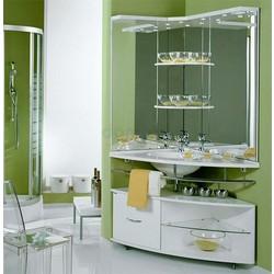 Зеркало с полкой Акватон Корнер 100x117, угловое, левый